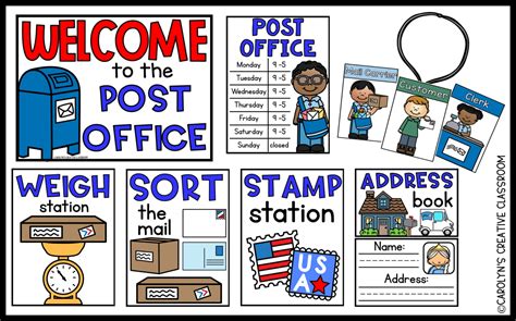 Free Printable Post Office Dramatic Play Printables